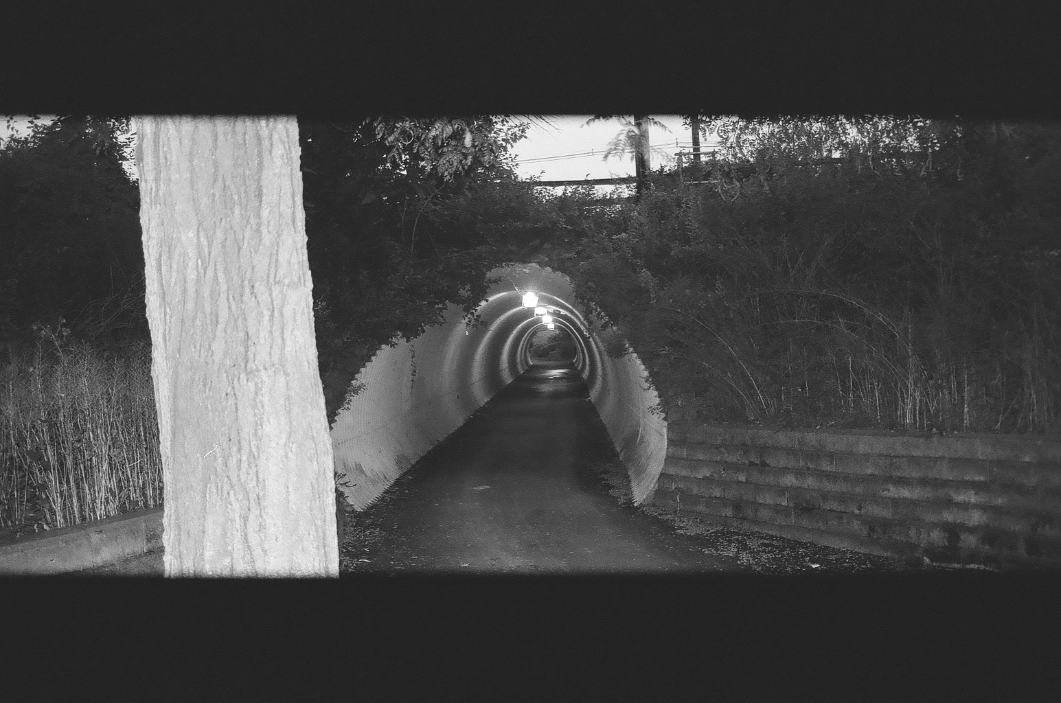 'the tunnel', bw