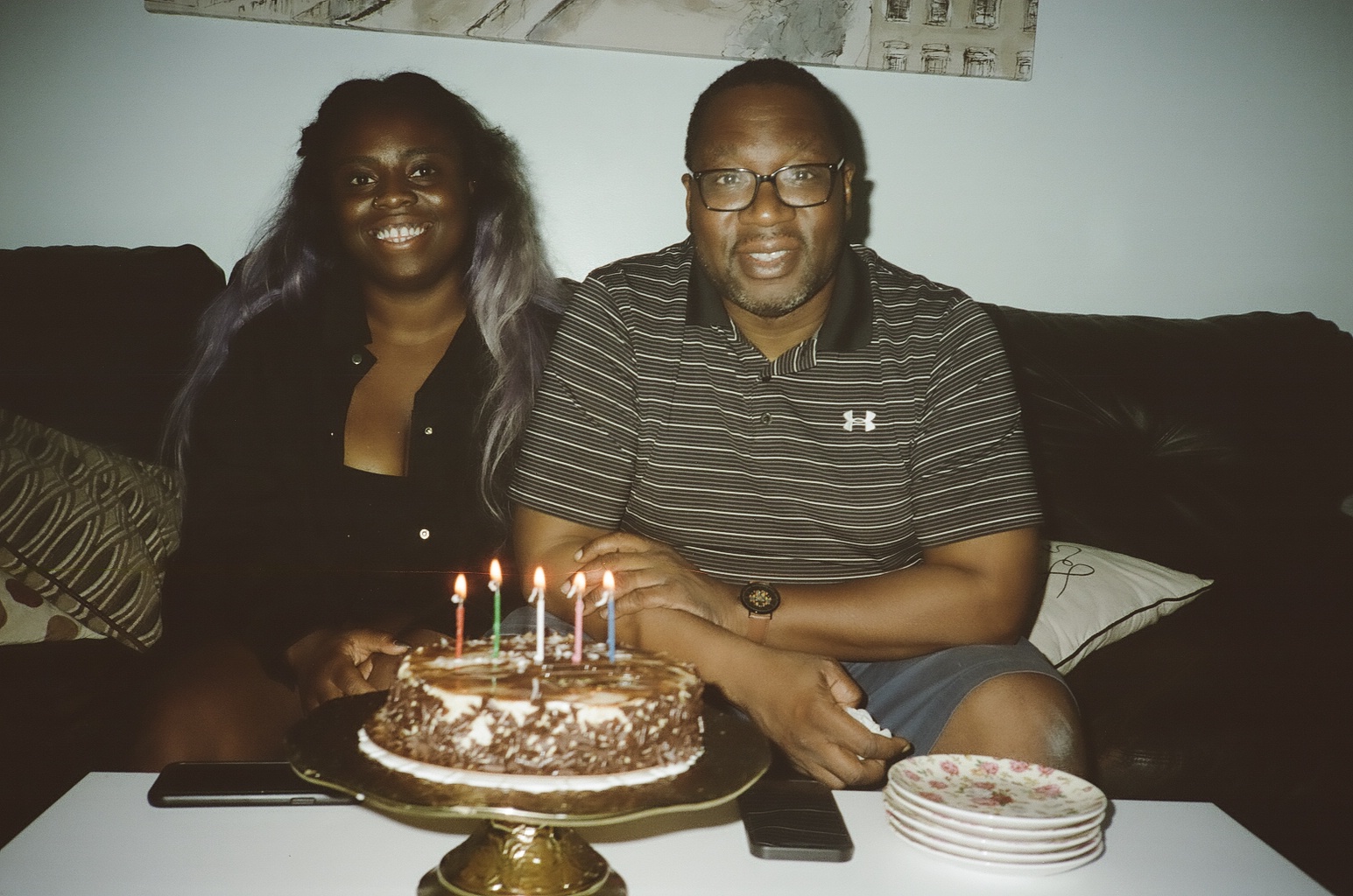 déborah and didi with their birthday cake